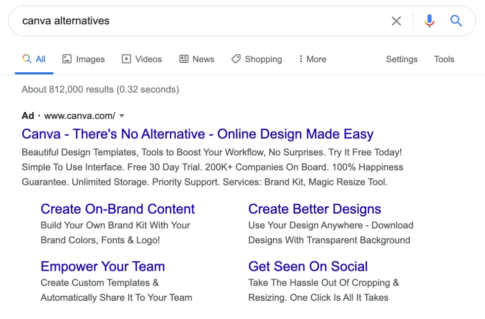 Canva brand protection ad