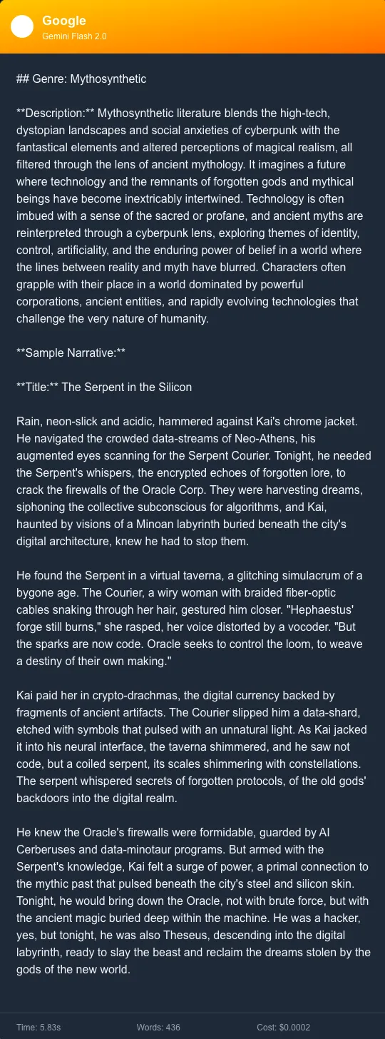 Q1 response from Gemini 2.0 Flash