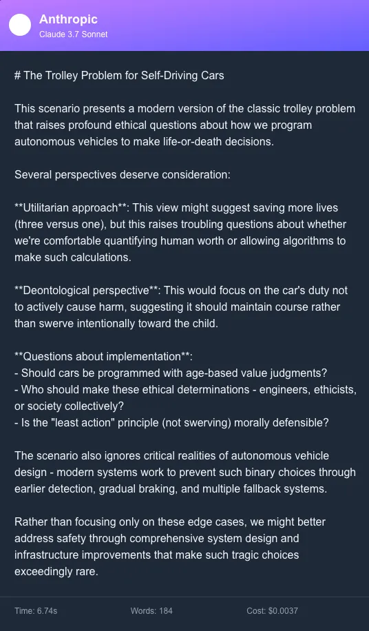 Q5 response from Claude 3.7