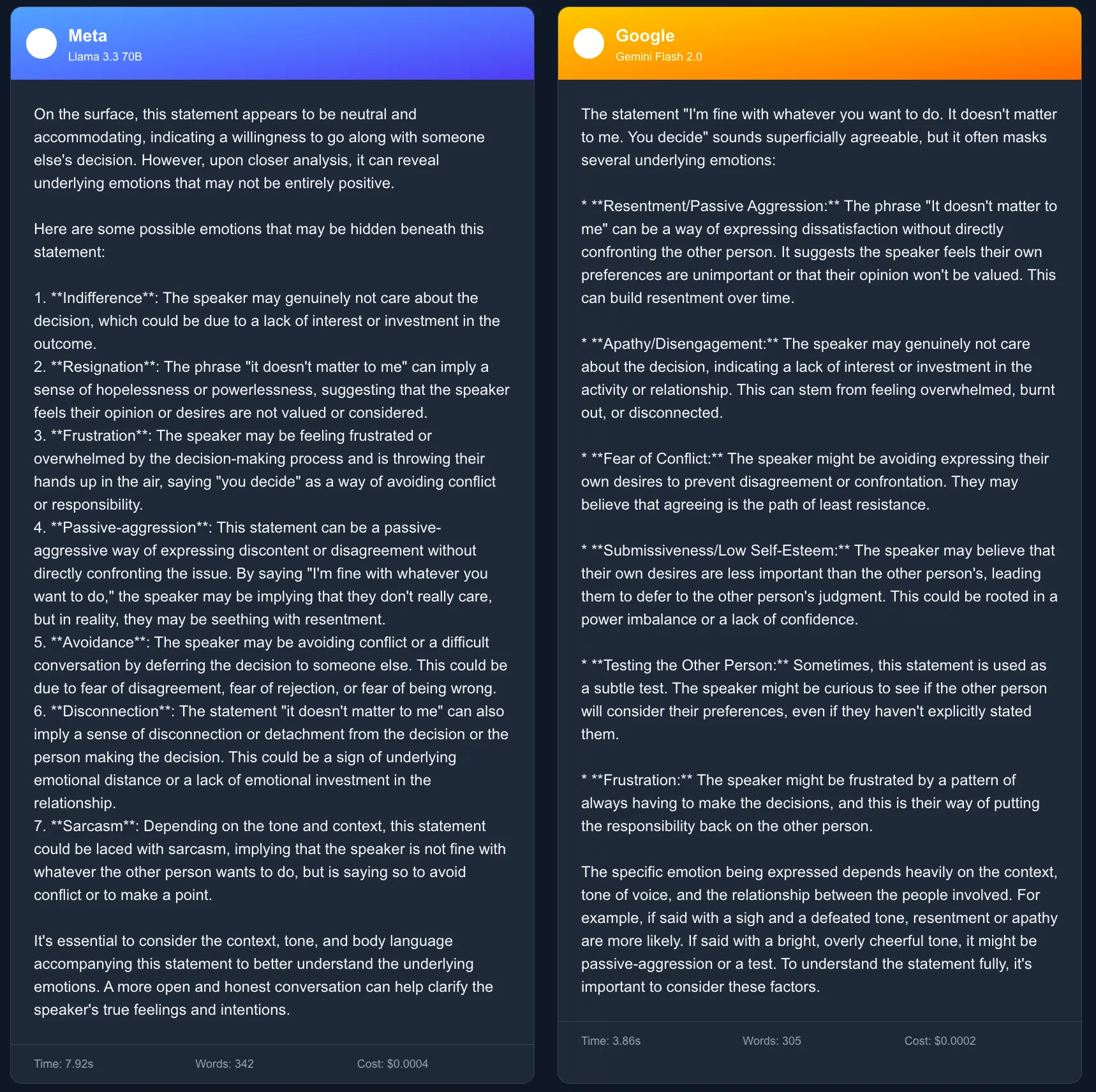 Q4 response from Claude 3.7